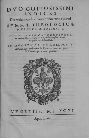 Archivo:Tommaso - Summa theologica, 1596 - 4593718