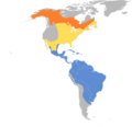 Tringa solitaria map
