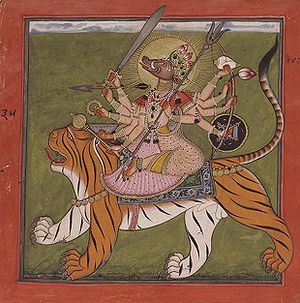Archivo:Varahi on tiger