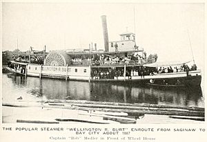Archivo:Wellington R. Burt steamer 1887