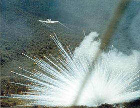Archivo:A-1E drops white phosphorus bomb 1966