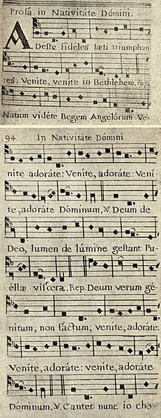 Adeste, fideles (earliest version)