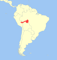 Distribución del tití marrón