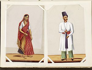 Archivo:Indian - Leaf from Bound Collection of 20 Miniatures Depicting Village Life - Walters 35176H