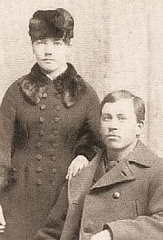 Archivo:Laura and Almanzo Wilder 1885 retouched sepia