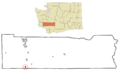 Lewis County Washington Incorporated and Unincorporated areas Vader Highlighted