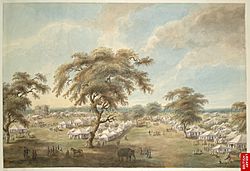 Lord Moiras camp at Moradabad.jpg
