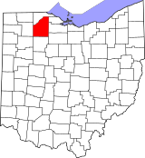 Map of Ohio highlighting Wood County.svg