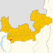 Map of Pedesina (Province of Sondrio, region Lombardy, Italy 2024).svg