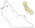 Monterey County California Incorporated and Unincorporated areas Boronda Highlighted