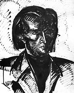 Archivo:Nemes Lampérth József painter Portrait of Lajos Kassák 1917