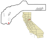 Nevada County California Incorporated and Unincorporated areas Lake of the Pines Highlighted.svg