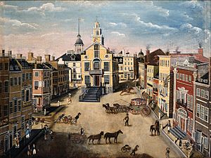 Archivo:Old State House and State Street, Boston 1801