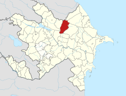 Qabala District in Azerbaijan 2021.svg