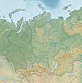 Relief Map of Siberian Federal District