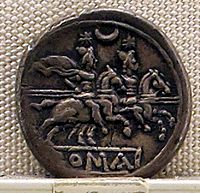 Archivo:Roma, repubblica, denario anonimo con simbolo, 211-170 ac ca. 01