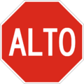 SIECA road sign R-1-1