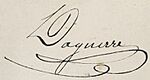 Signature of Louis Daguerre from the book, "Historique et Description des Procédés du Daguerréotype et du Diorama" (1839) (cropped).jpg