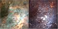 Trapezium cluster optical and infrared comparison