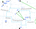 Triangulum constellation map