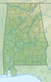 USA Alabama relief location map