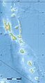 Vanuatu relief location map