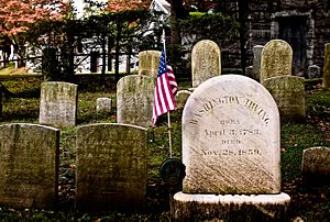 Archivo:Washington Irving's headstone Sleepy Hollow Cemetery