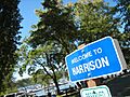 Welcome sign in Harrison Idaho 6-28-2008