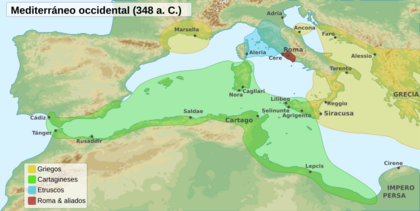 Archivo:West Mediterranean areas 348BC-es