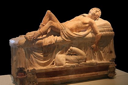 Archivo:0 Monument funéraire - Adonis mourant - Museu Gregoriano Etrusco