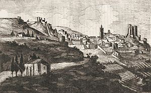 Archivo:1845, Historia de Cabrera y de la guerra civil en Aragón, Valencia y Murcia, Vista de Lucena (cropped)