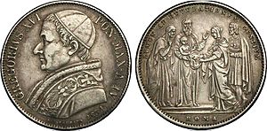 Archivo:1 Scudo en argent à l'effigie de Grégoire XVI, 1834