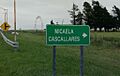 1 cartel micaela cascallares ingreso al pueblo