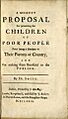 A Modest Proposal 1729 Cover