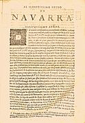 Anales de Navarra V (1715)- Dedicatoria