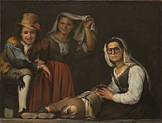 Bartolomé Esteban Murillo - Four Figures on a Step - Google Art Project