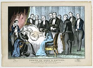 Archivo:Death of Genl. Z. Taylor, 12th President of the United States (4359272337) (edited)