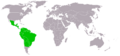 Desmodus rotundus distribution map 1