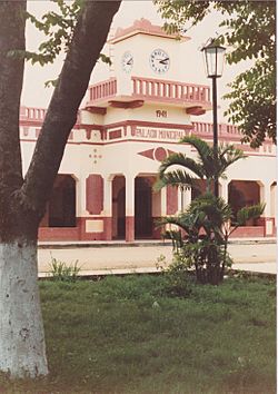 Dzibalchén Campeche Palacio Municipal 1986.jpg