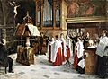 En el coro, de Vicente Borrás y Abella (Museo del Prado)