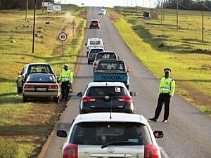Archivo:Eswatini police at work