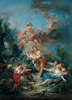 Archivo:François Boucher - Kimbell 'Mercury Confiding the Infant Bacchus to the Nymphs of Nysa'