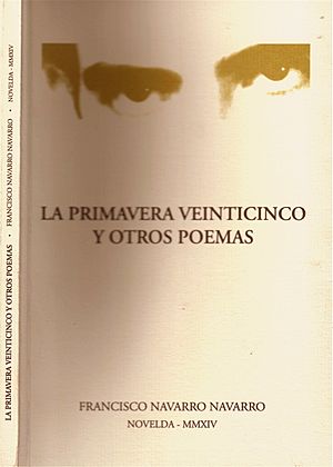 Archivo:Francisco Navarro Navarro. Portada de "La primavera veinticinco y otros poemas"