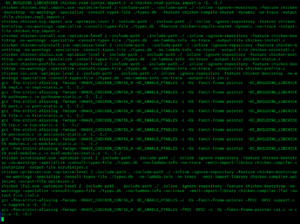 Archivo:GCC 11.1.0 compiling Chicken screenshot