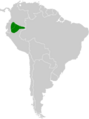 Grallaria dignissima map