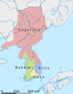 History of Korea-Three Kingdoms Period-375 CE-2-es.svg