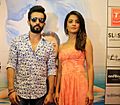 Jay Bhanushali and Surveen Chawla at the promotion of 'Hate Story 2'