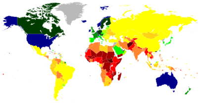 Archivo:Map of countries by GDP (nominal) per capita in 2023