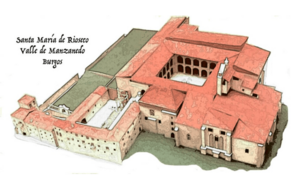 Archivo:Maqueta-boceto del monasterio de Santa María de Rioseco, Burgos