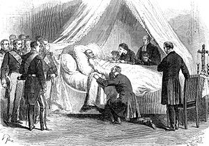 Archivo:Mort du roi Léopold Ier de Belgique le 10 décembre 1865 - Janet